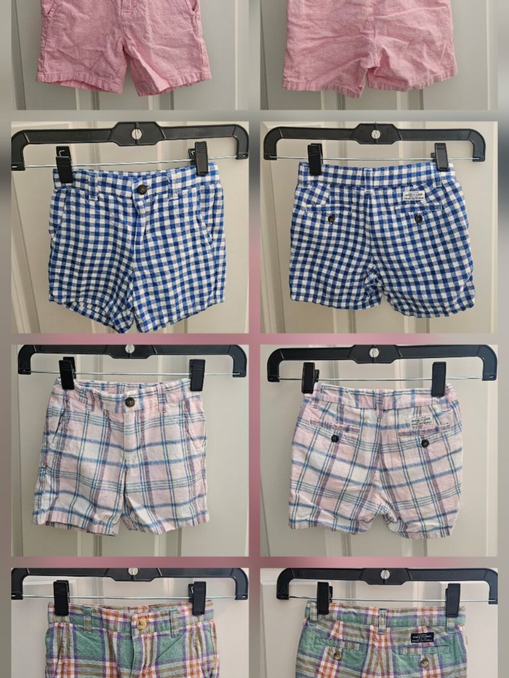 Four pairs of Janie and Jack Boys Shorts - Size 2T